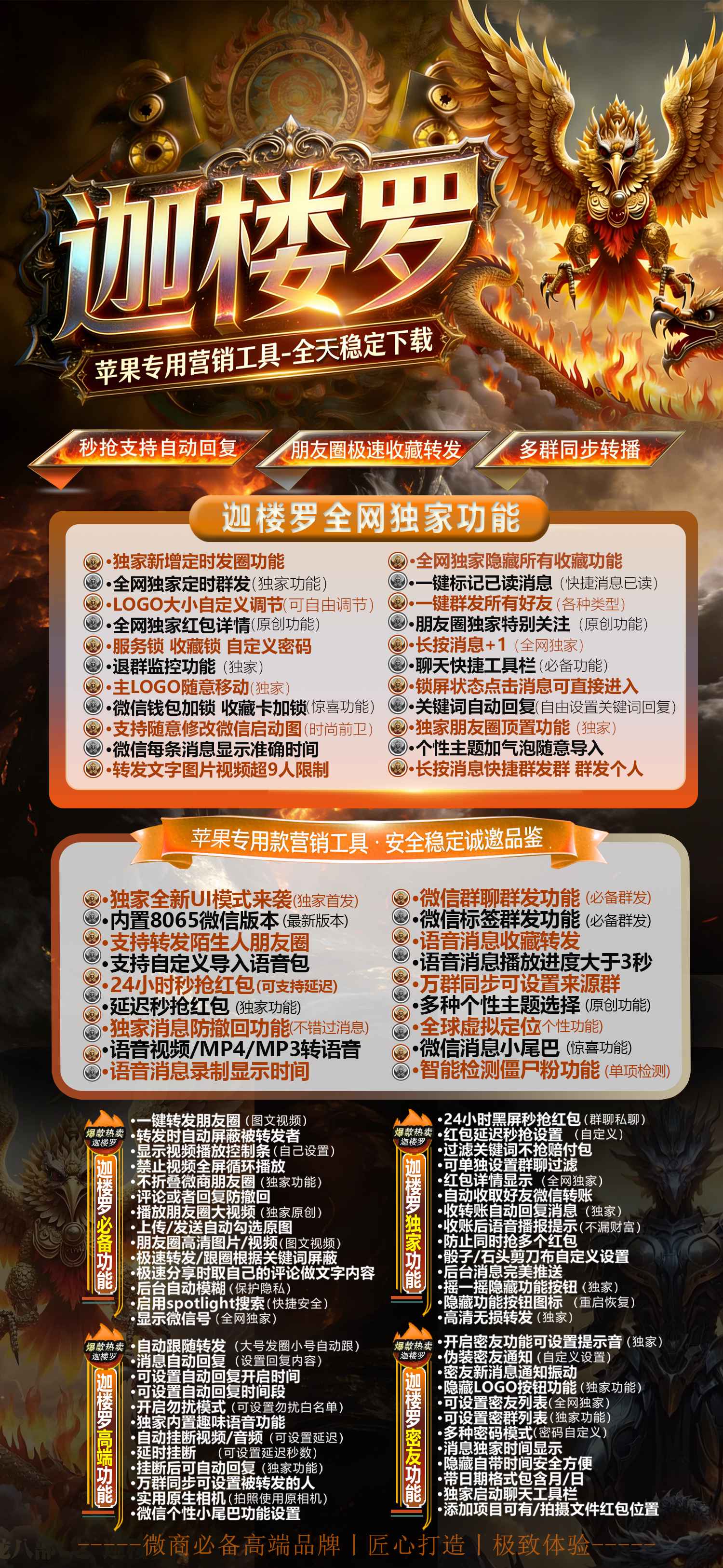 苹果TF•迦楼罗苹果微信专用多开软件APP激活码